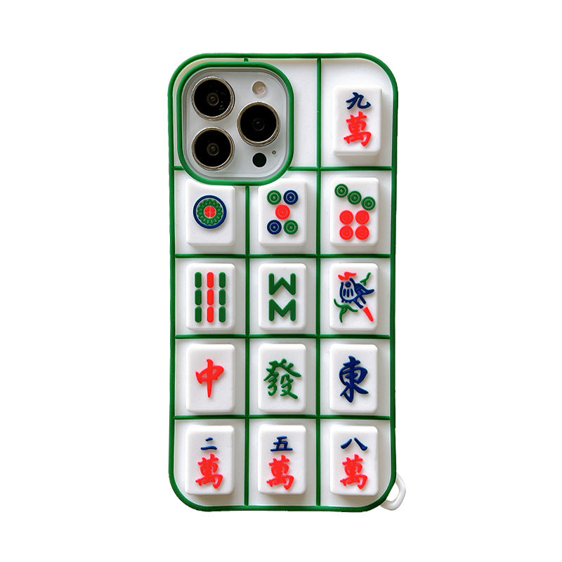 Personalized Decompression Pinch Mahjong Phone Case