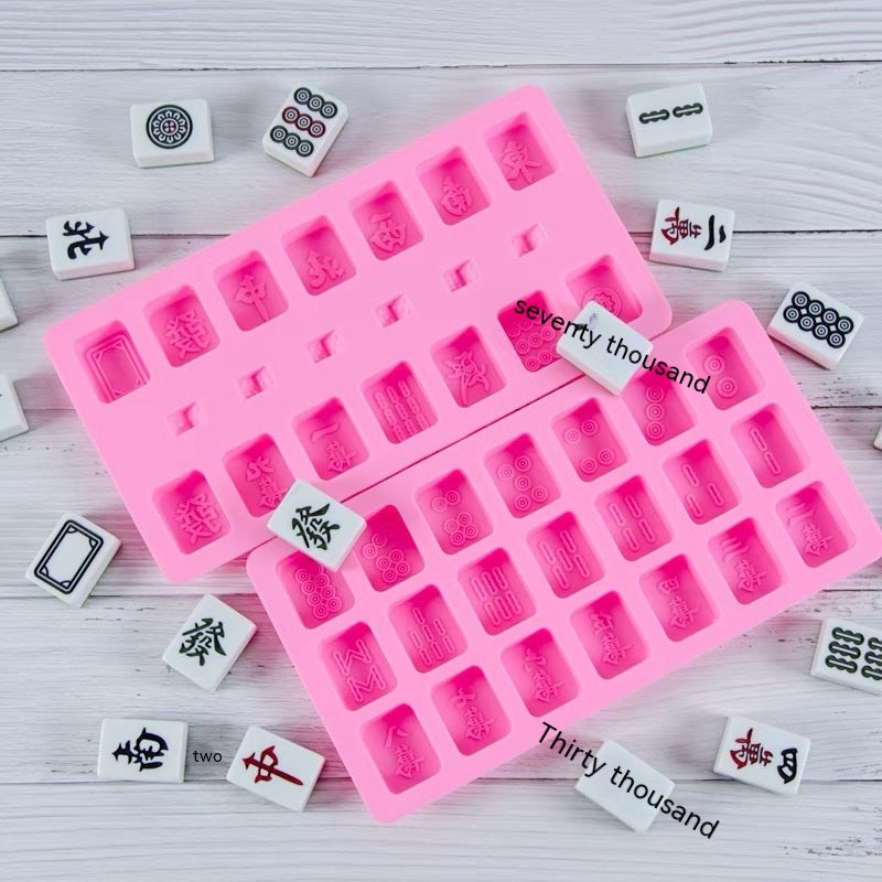 Silicone Mahjong Suit Mold Accessories Tool Epoxy