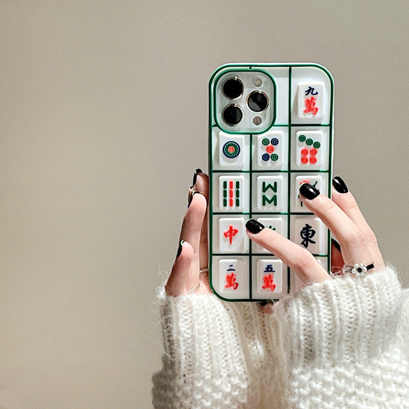 Personalized Decompression Pinch Mahjong Phone Case