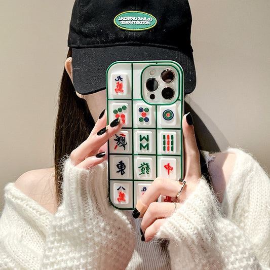 Personalized Decompression Pinch Mahjong Phone Case