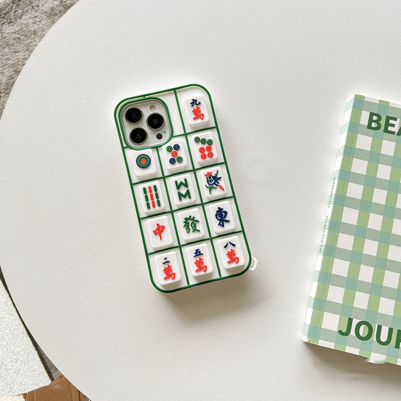 Personalized Decompression Pinch Mahjong Phone Case