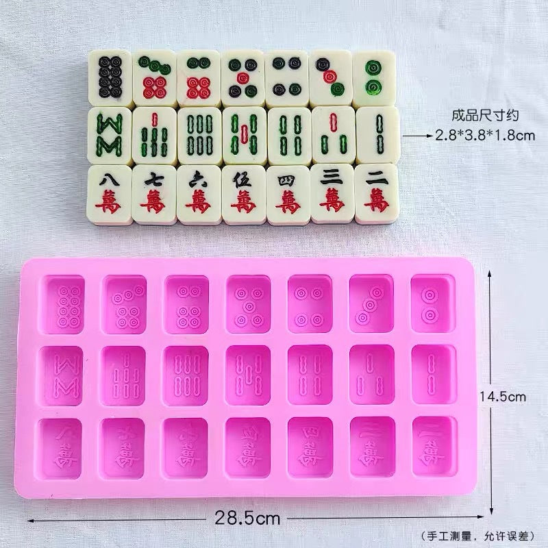 Silicone Mahjong Suit Mold Accessories Tool Epoxy