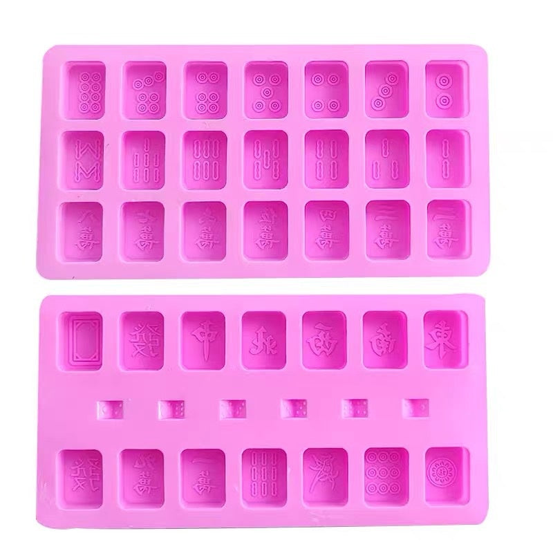 Silicone Mahjong Suit Mold Accessories Tool Epoxy