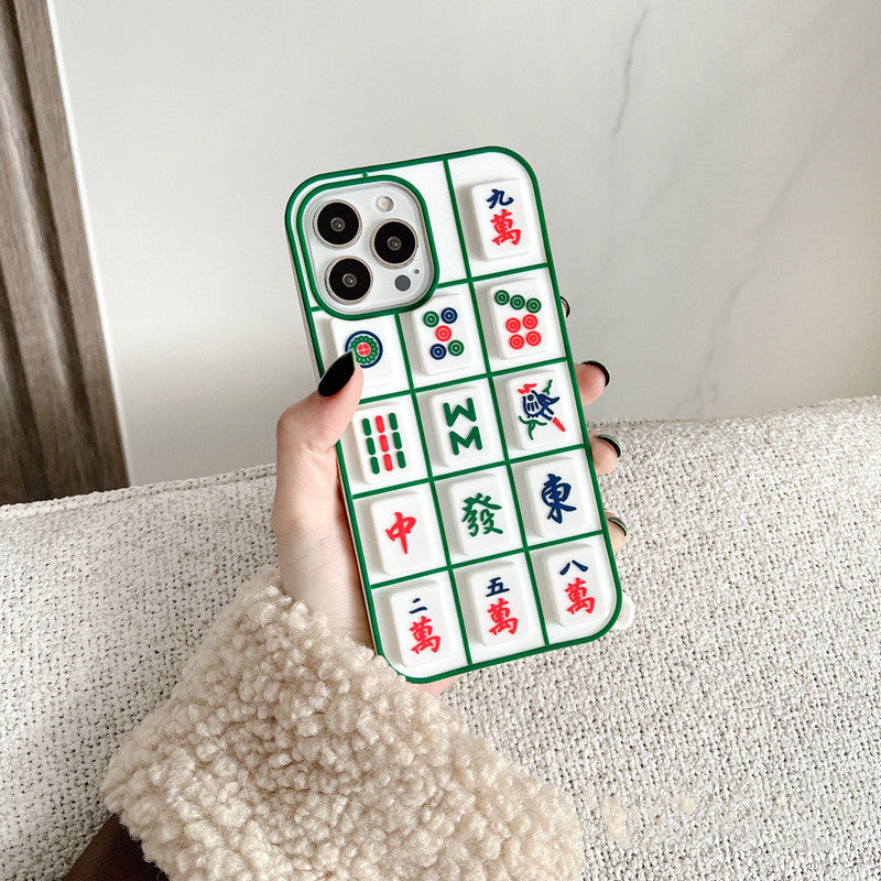 Personalized Decompression Pinch Mahjong Phone Case